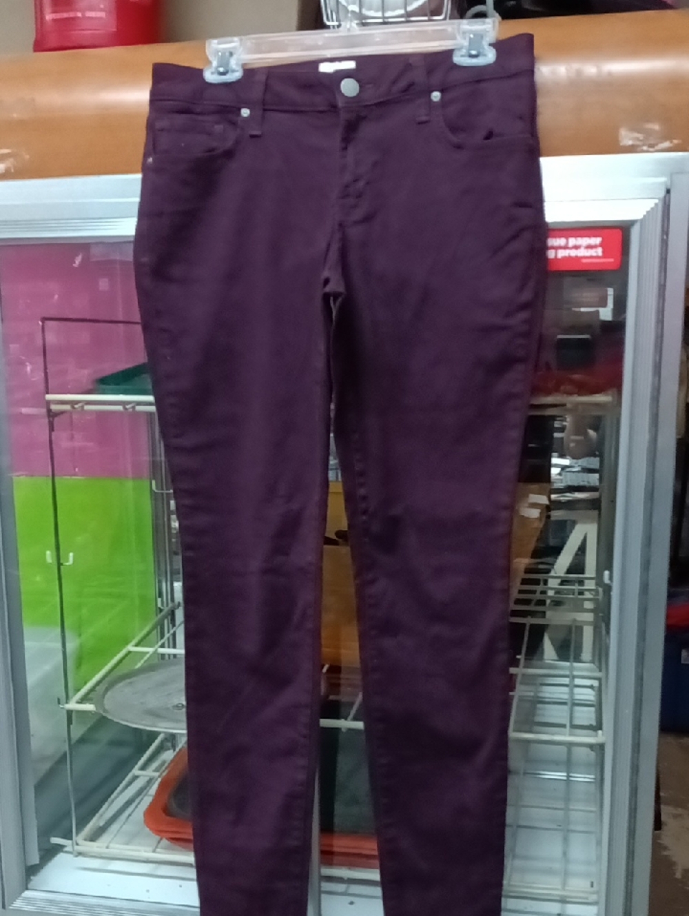 Women's Skinny Pants - Plum Purple